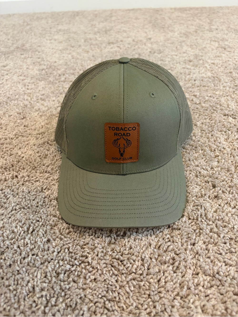 Tobacco Road Golf Club Olive Green Trucker Richardson 112 Hat